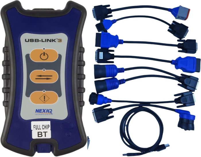 Автосканер Nexiq USB-Link v3 для вантажних авто та спецтехніки (повна комплектація)