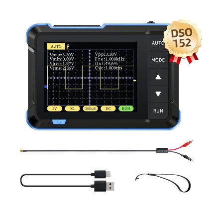 Цифровий осцилограф FNIRSI DSO-152 Plus (200KHz, 2.5MSa/s, 1CH) портативний
