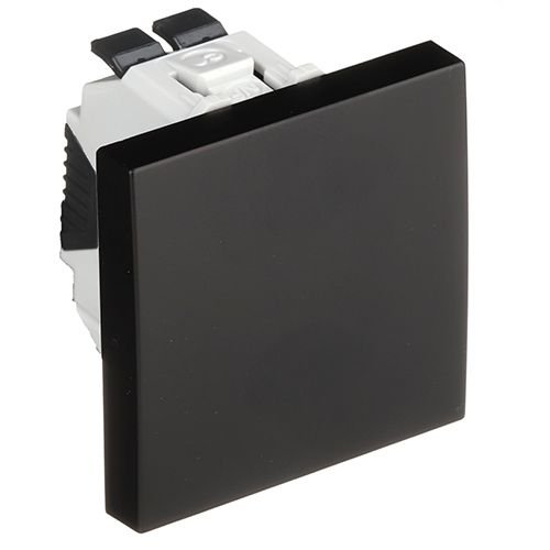 Вимикач Quadro 45 1-кл. 2-мод. «Чорний мат» Efapel 45011 SPM