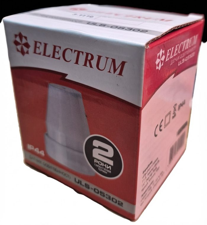 Датчик освітленості Electrum ULS-OS302 БІЛИЙ