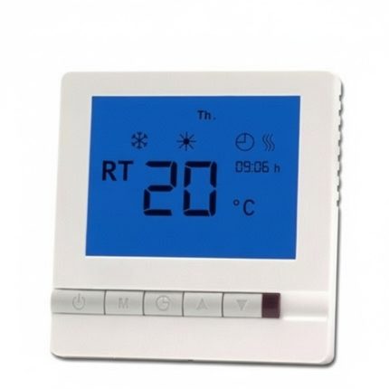 Терморегулятор Veria Control T45 з дисплеєм білий