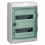 Шафа накладної, 24 мод (2 ряд / 12 мод.) Прозорі двері, ІР65 Kaedra Schneider Electric 13983