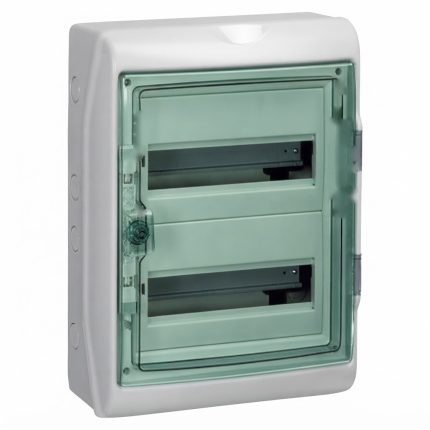 Шафа накладної, 24 мод (2 ряд / 12 мод.) Прозорі двері, ІР65 Kaedra Schneider Electric 13983
