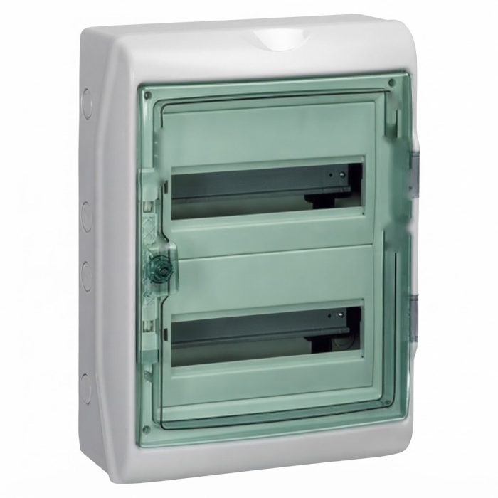 Шафа накладної, 24 мод (2 ряд / 12 мод.) Прозорі двері, ІР65 Kaedra Schneider Electric 13983