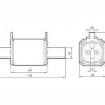 Запобіжник плавкий E.NEXT e.fuse.NT1.100, розмір 1, 100А, артикул i