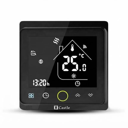 Терморегулятор програмований Castle AC603VAB з Wi-Fi, чорний, артикул 2