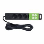 Подовжувач Unica Extend Schneider Electric ST9453B на 5 розеток із заземленням, 3 м, чорний