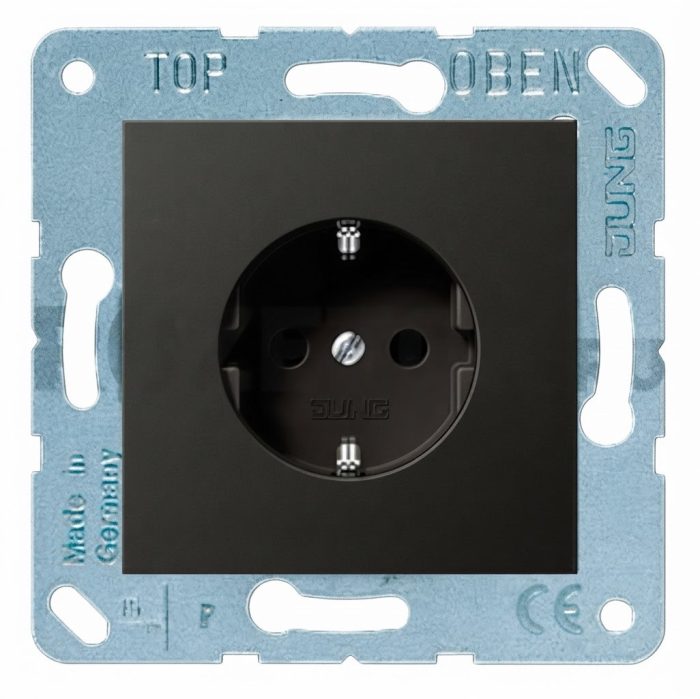 Розетка із з/к 230V/16A Jung Eco Profi EP1420AN, антрацит